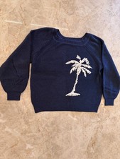 Men's Black Embroidered Palm Tree Camp Shirt