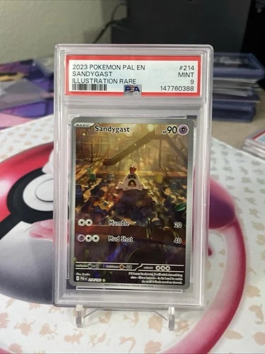 2023 POKEMON PAL EN-PALDEA EVOLVED ILLUSTRATION RARE #214 SANDYGAST PSA 9 MINT