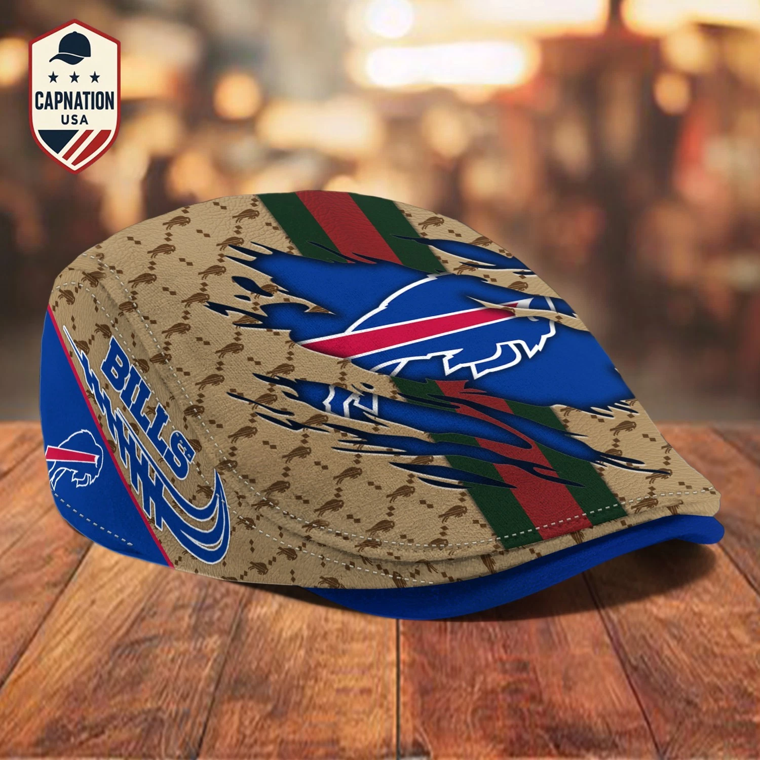 Buffalo-Bills Jeff Cap football Newsboy Cap Golf Cap Driving Gift for Men