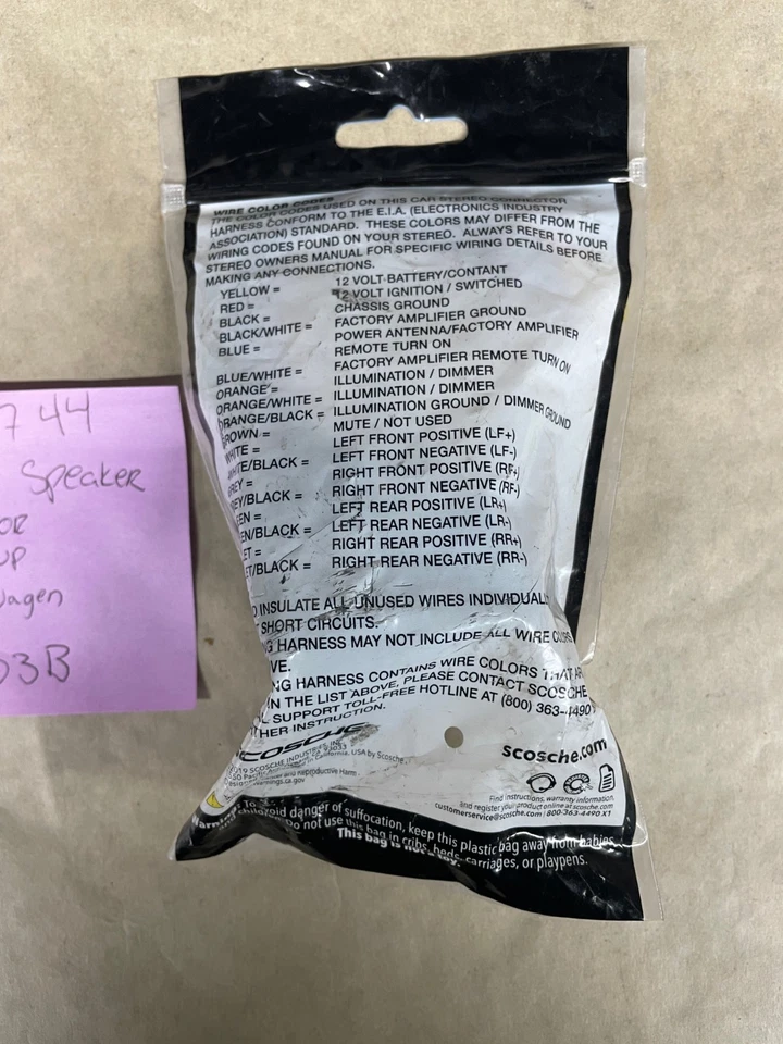 Chicote de fios Scosche VW03B para Select 2002-Up Audi/BMW/Volkswagen - Imagem 2 de 4