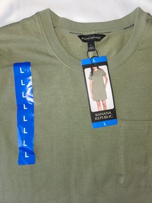 banana republic dress crew t shirt Lightweight Cotton Crew-Neck T-Shirt