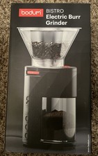 Bodum 11750-01US Bistro Burr Electric Coffee Bean Grinder w Conical Hopper Black