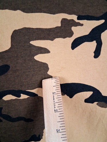 Brixton T Shirt Mens L Beige Camouflage Front Pocket Long Sleeves Streetwear - Picture 6 of 8