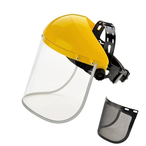 Face Shield, Full Face Safety Shield for Grinding & Cutting, ANSI