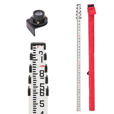 Aluminum Grade Rod - 10ths, with Carrying Case and Rod Level (16 Foot)