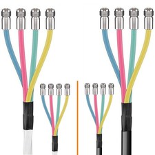 Quattro Kabel Koaxialkabel 4in1 Brandschutzkl...