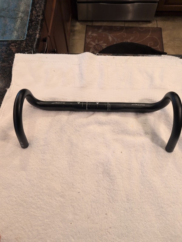 Isozone 125mm Drop 85mm Reach Handlebar 31.8mm Dia. 42cm Wide Alu 6061 RL 
