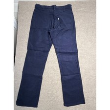 Vintage 1979 Levis 519 Corduroy Pants Navy Blue 34x31 Made in USA Talon 42