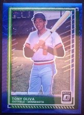 2025 Donruss Baseball Tony Oliva Optic Blue Velocity #23