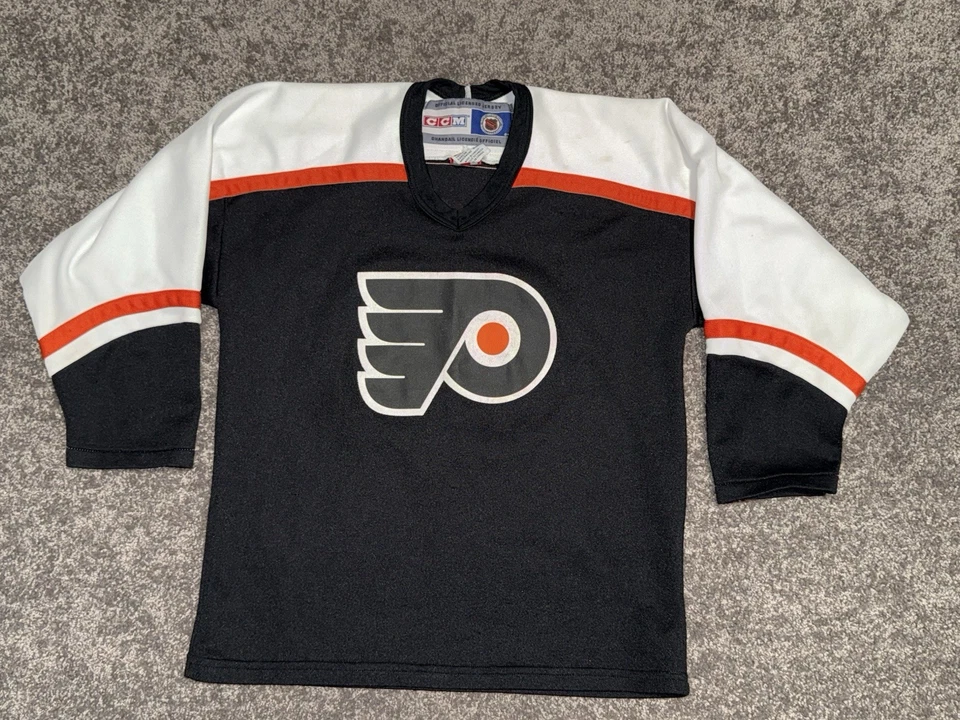Camiseta deportiva de hockey juvenil vintage CCM NHL Philadelphia Flyers Jeremy Roenick #97 L/XL Foto 2 de 4