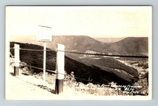 Devil Saddle From Alleghany Front Mountain RPPC Vintage Souvenir Postcard