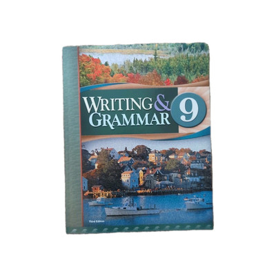 BJU Press Writing & Grammar 9 Student Text Workbook Third Edition 281667 New 9th