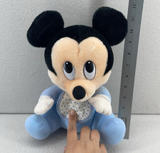 VTG Mickey Mouse Plush Disney Babies 1984 Playskool Blue Toy