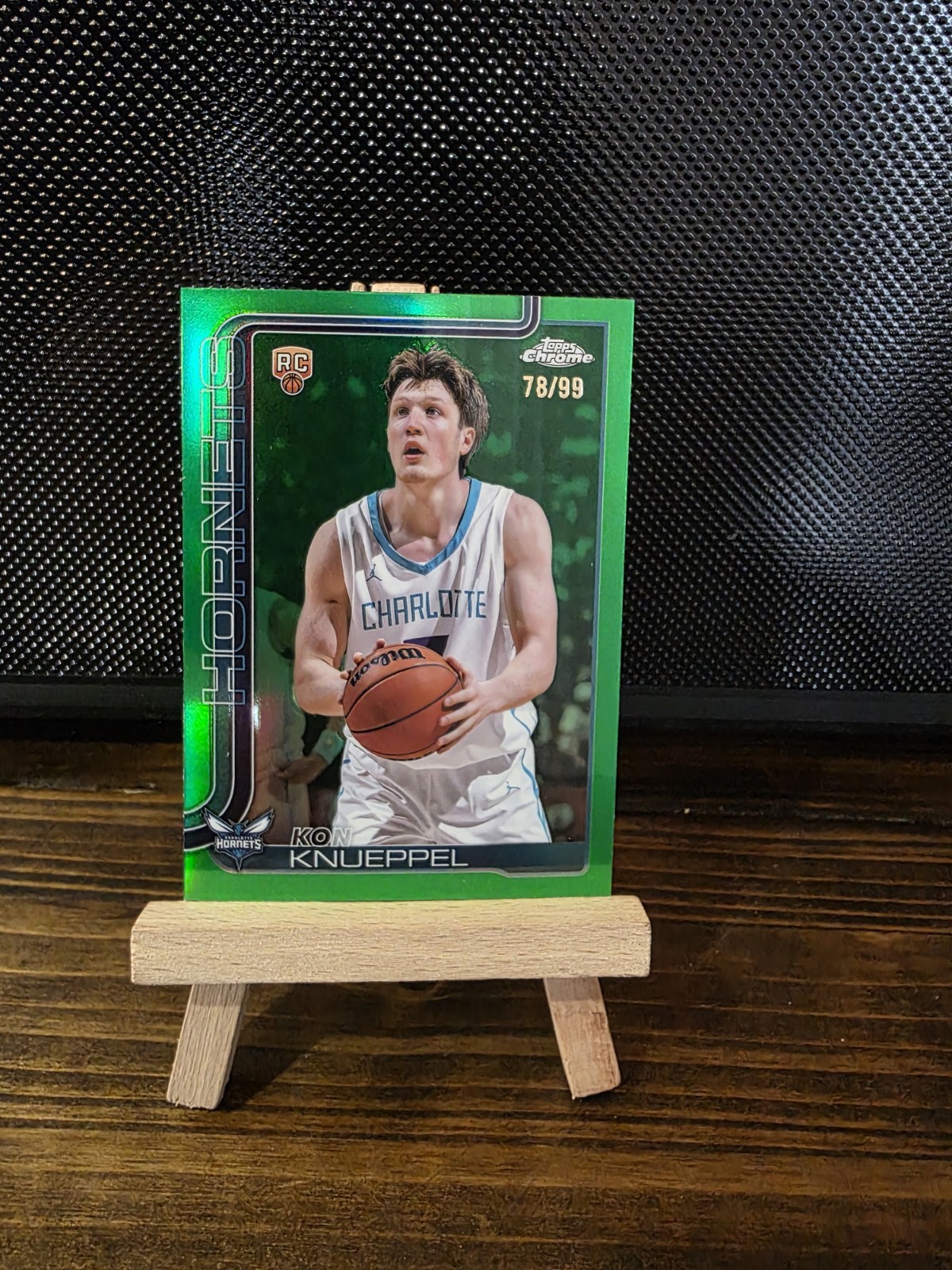 2025-26 Topps Chrome - Kon Knueppel #254 Base Green Refractor /99 (RC) 