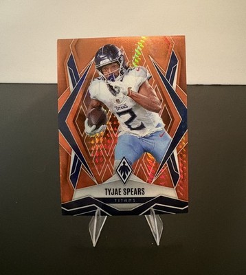 2025 PANINI PHOENIX - TYJAE SPEARS #56 ORANGE HYPER /99 TENNESSEE TITANS SERIAL#