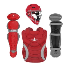 All-Star Heiress Fastpitch Softball Catcher's Package - Scarlet - Large
