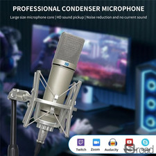 Microphone Professional Cardioid XLR Condenser Studio Recording Mic Podcasting