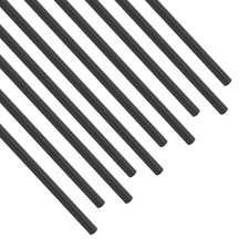10Pcs Carbon Fiber Rod, 3Mm X 400Mm Solid Matte round Bar Pole for RC Airplane D