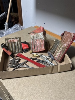 Allen Wrench Lot Various Sizes and Brands! Punches, Plus More!! Box Lot! D3