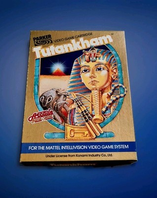 Mattel Intellivision TUTANCHAM Parker Brothers Videospiel komplett (selten) sehr guter Zustand