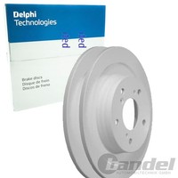 2X Delphi Bremsscheiben 296Mm Voll Hinten Passend FÜR Honda Civic | BG4992C