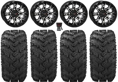 System 3 ST-6 14'' Wheels Black 30'' Reptile Tires Can-Am Maverick X3