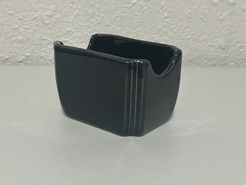 Fiestaware Sugar Caddy Fiestaware Sweet N Low Packet Holder RARE BLACK