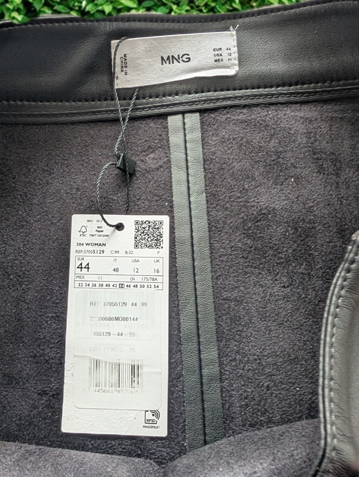 MANGO Faux-Leather Pencil Skirt – Size 12 (NWT, Sold-Out Macy’s Edition) image 7