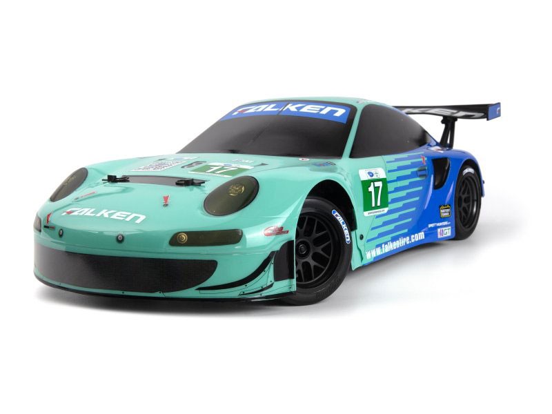 HPI Porsche 911 GT3 RSR Falken Painted Body (206mm/210mm) 160782