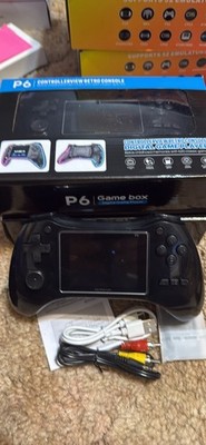 Gamebox P6 Game Box Handheld System, Digital Game Player, USB, RCA, Black