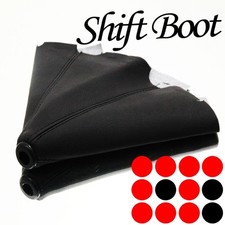 Transmission Gear Shift Knob Stick Shifter Boot Cover Black Stitch Fit Toyota