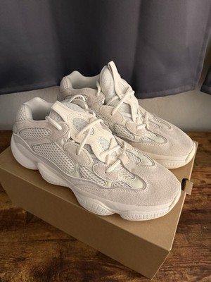 adidas Yeezy 500 Bone White FV3573 Men's White Mesh Sneakers 2019