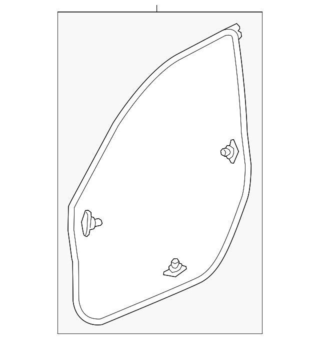 Burlete de puerta para Honda Civic 2016-2021 (P/N 72310-TBA-A01)