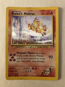 カツラのファイヤー Blaine's Moltres 90HP ホロレア CGC 10 GEM MINT