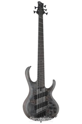 Ibanez Bass Workshop BTB805MS 5-string Bass Guitar - Transparent Grey Flat