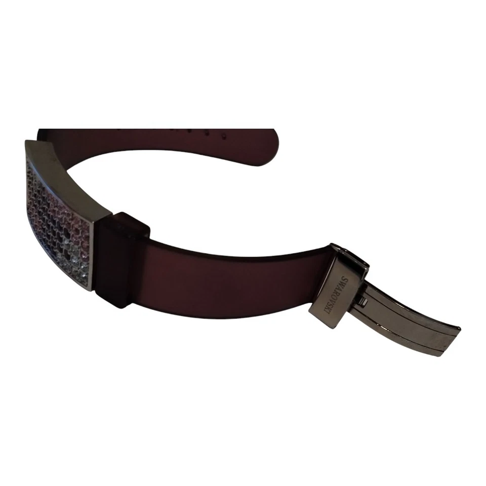 Pulsera de gelatina ajustable SWAROVSKI cristales morados amatista Foto 4 de 4