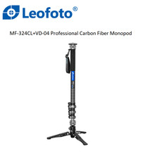New Leofoto MF-324CL VD-04 Video Monopod/Press Quick Release/4-section Leg