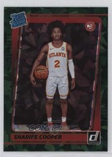 2021-22 Panini Donruss Rated Rookie Green Ice Sharife Cooper #208 3g6