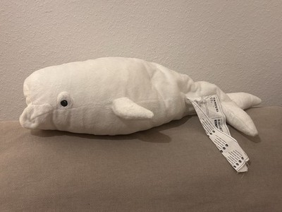 IKEA Stofftier Tandval Beluga Wal Walfisch weiß Plüschtier  