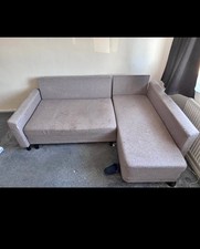 Small Light Grey L Shaped Corner Sofa