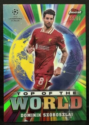 2024-25 Topps Finest UCC Liverpool Dominik Szoboszlai Top Of The