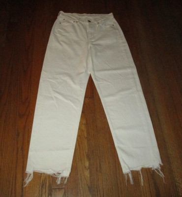 AMERICAN EAGLE Baggy Jean White High Rise US Sz 8 Reg