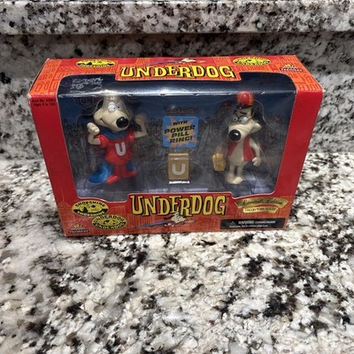Underdog and Shoeshine Limited Edition Collectible Figures 1998 New in Box