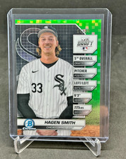 2024 Bowman Chrome Draft Night HAGEN SMITH Green Refractor 64/99 White Sox