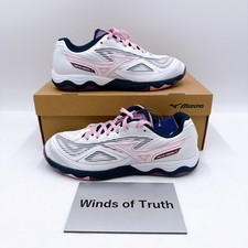 Mizuno Wave Medal 7 White Pink Purple 81GA231511 Table Tennis Shoes US 4.5-7