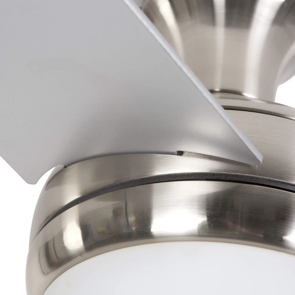 ADALYN-BBN 48-Inch Ceiling Fan in Bright Brush Nickel Finish with 16-Inch Lea... - Image 4 of 4