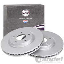 2x A.B.S. BREMSSCHEIBEN 296mm VORNE passend für NISSAN JUKE PULSAR QASHQAI