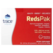 2 X Trace Minerals �, Reds Pak, Mixed Berry, 30 Packets, 0.23 oz (6.5 g) Each