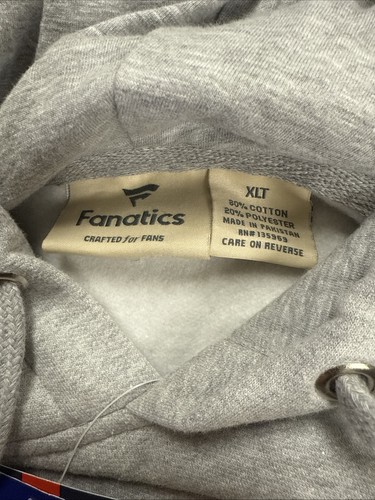Nuovo Fanatics Boston Celtics Pullover Felpa con Cappuccio NBA Grigio Taglia XLT - Foto 5 di 5