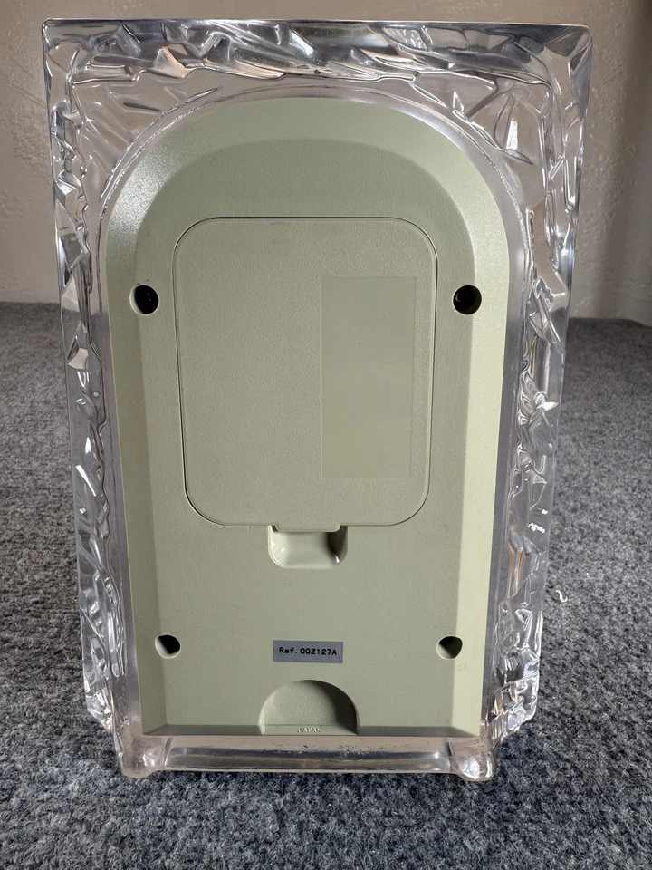 Vintage Seiko Mantel Clock Japan Quartz Ref 0Q2127A Heavy Glass Gold Face Decor - Image 4 of 4